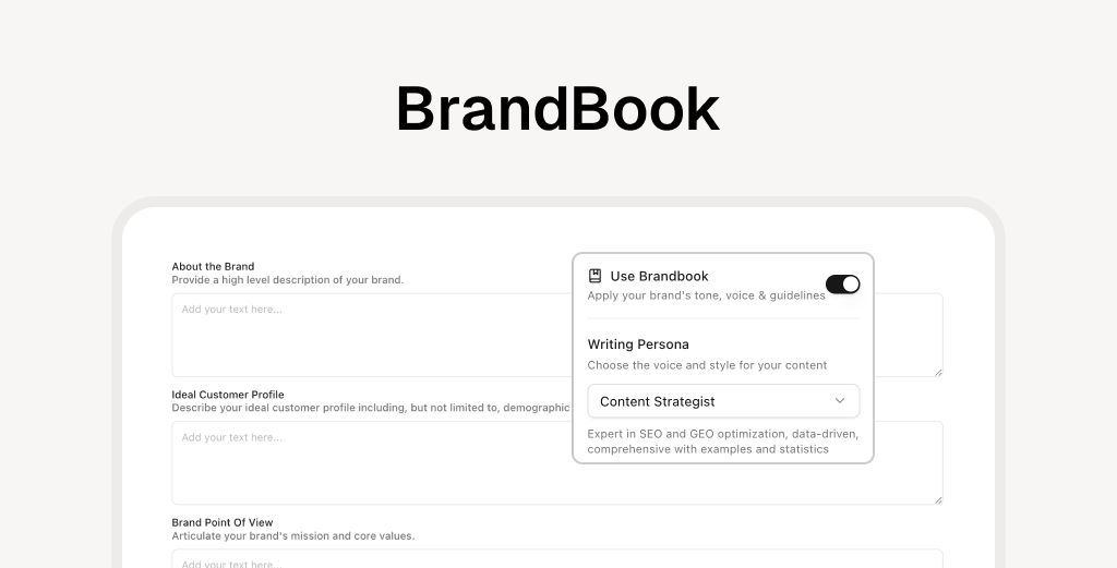 Build a Brandbook for AI Search